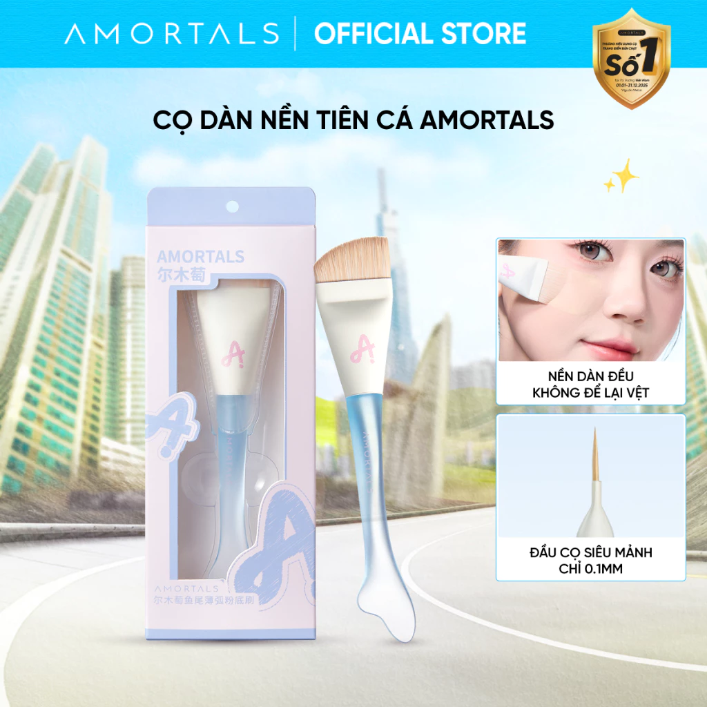 Cọ Dàn Nền Tiên Cá AMORTALS, Đầu Cọ Sắt Nét Tán nền Mượt, Không Để Lại Vệt, Che Phủ Tự Nhiên