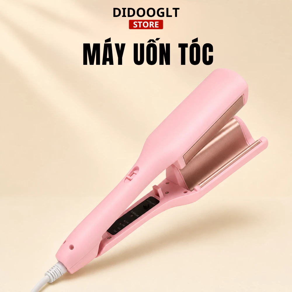 Máy Uốn Tóc Xoăn Sóng Nước Hippie 32mm Chất Liệu Gốm Sứ Ceramic Cao Cấp tiện dụng - didooglt