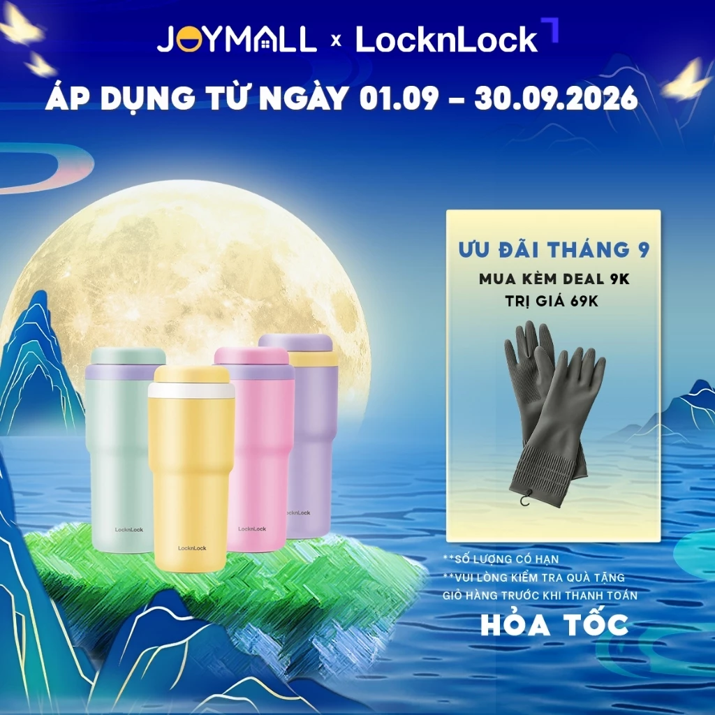 Ly giữ nhiệt LocknLock 480ml Daily Macaron Tumbler LHC3292, Hàng chính hãng - JoyMall