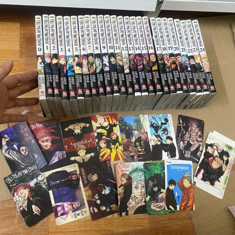 (+14pk+pos) Bộ 25q vở Chú thuật hồi chiến Tập 0-24 +pos - JJK Jujutsu Kaisen