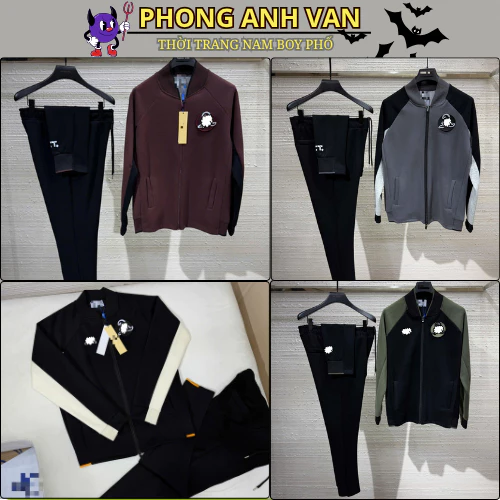 Bộ Nỉ Nam Tack VRCt LoGo A Dán Mầu Mới Cực Đẹp - Bộ Nỉ Hoodie Nam Chất Dày Dặn Cao Cấp