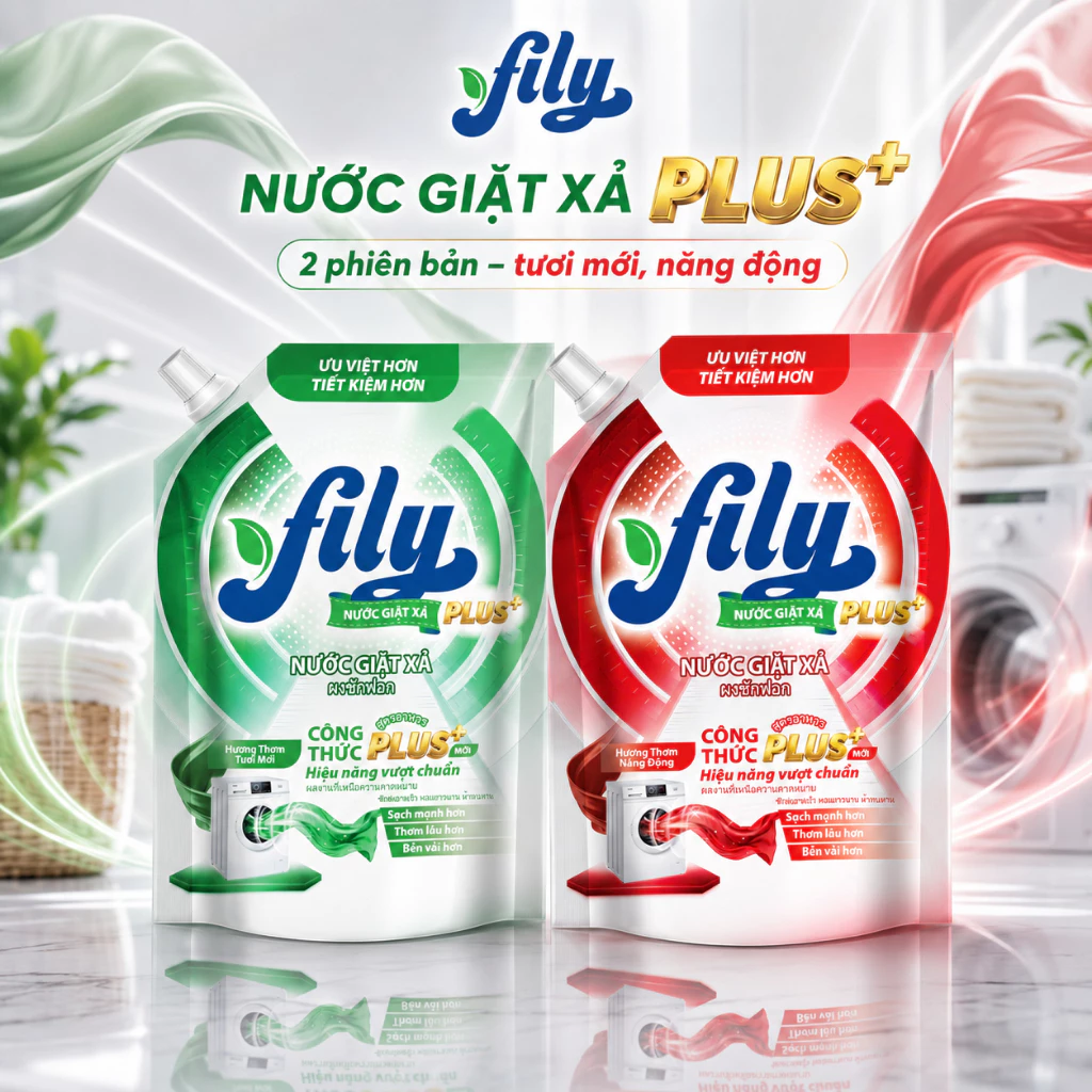 Nước Giặt Xả Fily 4.2KG Hương Nước Hoa – Làm Sạch Vết Bẩn, Thơm Dịu Nhẹ, Mềm Vải, Lưu Hương Đến 72H