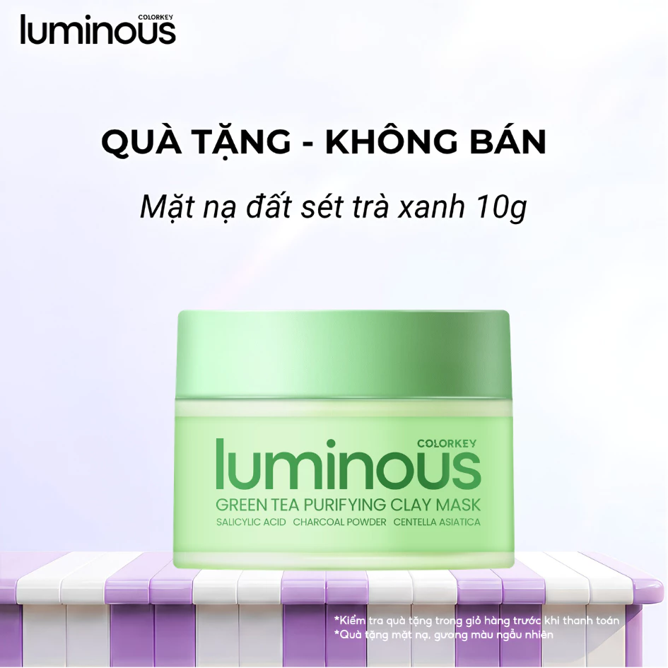 [MINI SIZE]  Mặt Nạ Bùn Trà Xanh Colorkey Luminous | 10g/ Hũ