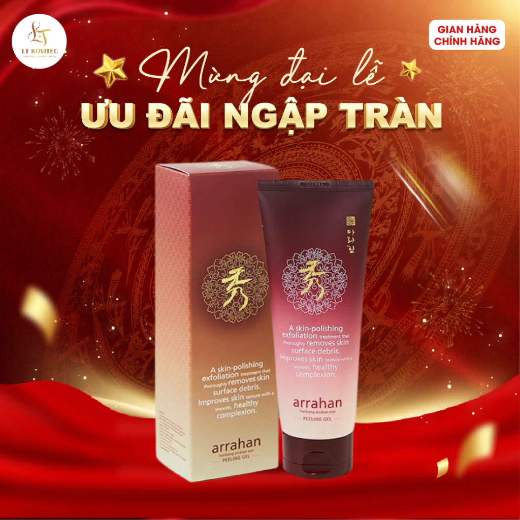 Tẩy Da Chết Arrahan Giúp Hấp Thu Dưỡng Chất Tốt Hơn, Da Mềm Mịn Sáng Bóng 180ml