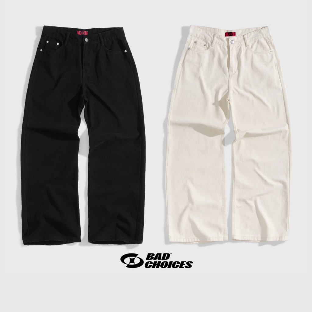 Bad Choices | Quần Kaki Jeans LOOSE PANTS ống suông basic