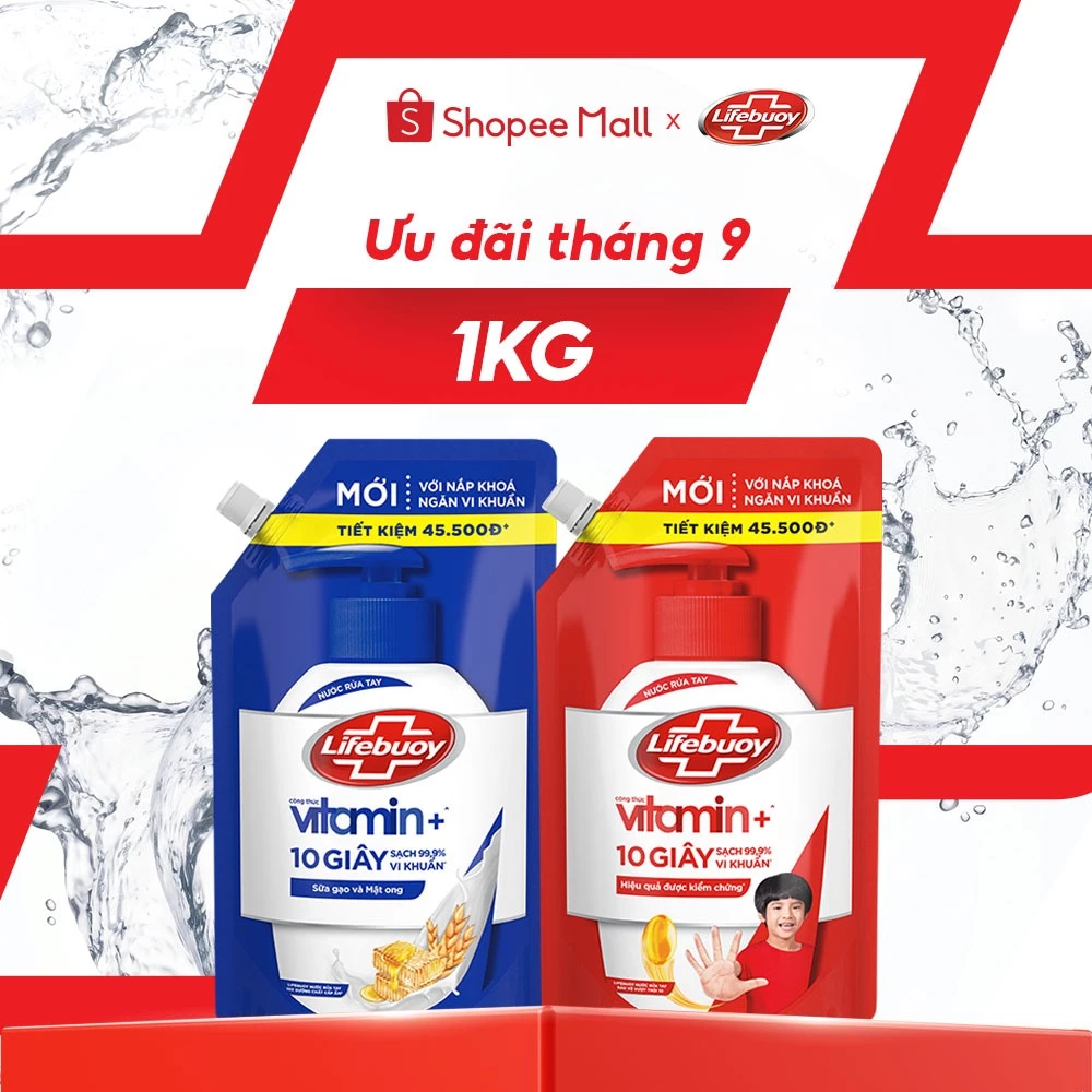 Nước rửa tay sạch khuẩn Lifebuoy Dạng Túi 1KG