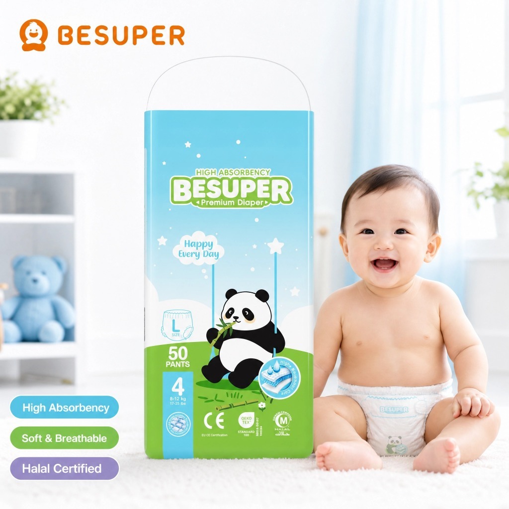 Tã em bé Besuper PREMIUM siêu thấm hút khô thoáng chống hăm đủ size NB-XXXL…