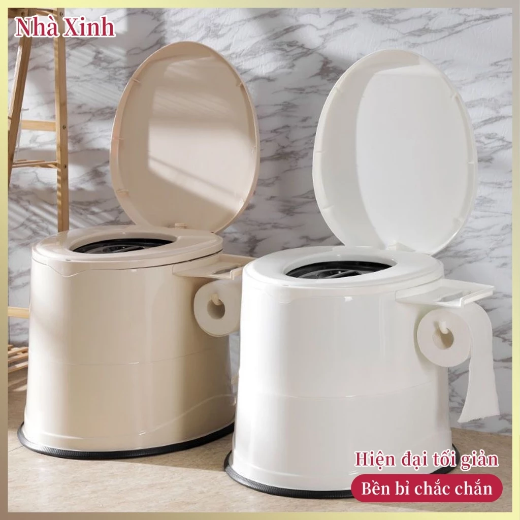 【MUA 1 TẶNG 1】Bồn Cầu Di Động Cao Cấp Nhựa PP Chống Trượt Khử Mùi Cho Người Già Bà Bầu Tiện Lợi Chính Hãng 2026