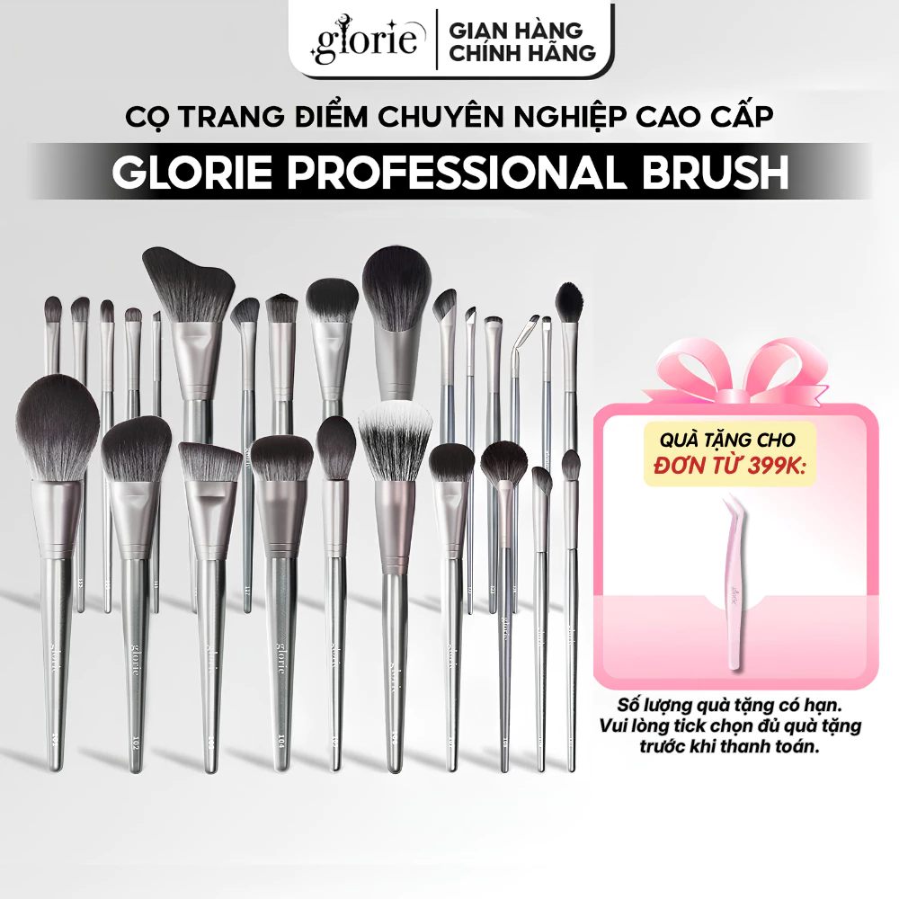 [TICK QUÀ TẶNG KÈM][KHÔNG NHẬN KHẮC TÊN TẠI SÀN] Cọ Trang Điểm Chuyên Nghiệp Cao Cấp Glorie Professional Brush