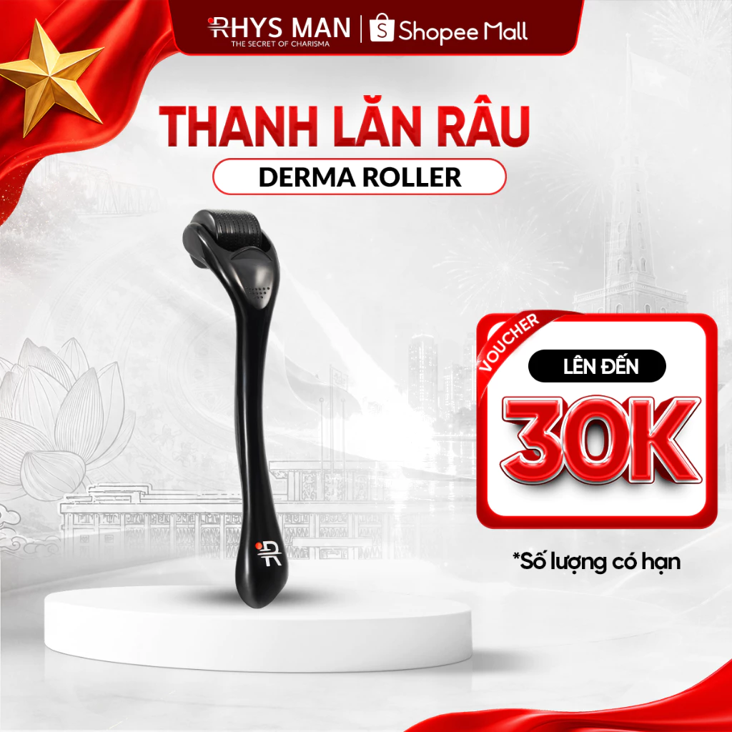 Thanh lăn râu Rhys Man Beard Care, dụng cụ chăm sóc da và làm đẹp đa năng