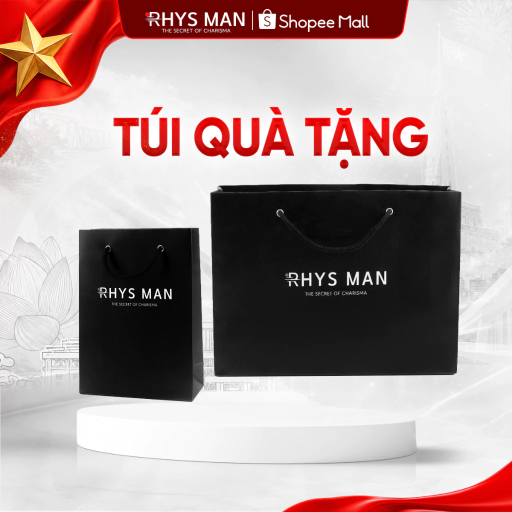 Túi Quà Tặng RHYS MAN màu đen sang trọng