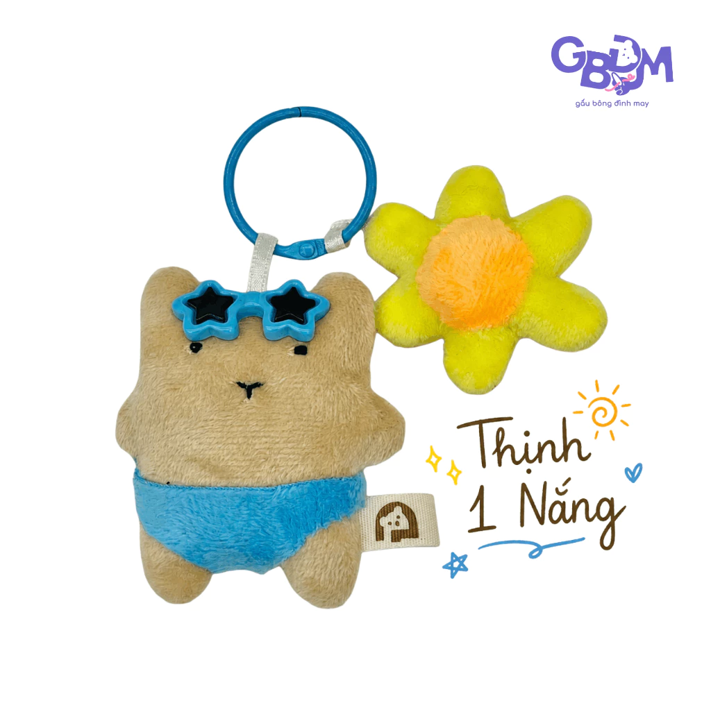 Móc Khoá Gấu Bông Đình May Thịnh 1 Nắng