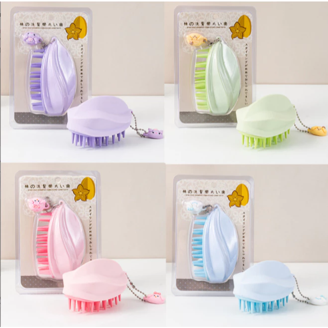 Lược gội đầu massage da đầu bằng silicon kiểu Nhật Bản