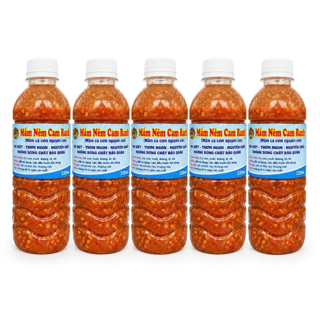 Combo 5 chai mắm nêm cá cơm mắm nêm Cam Ranh pha sẵn gia vị, chuẩn vị Miền Trung - Đặc sản Phan Rang Bé Hai