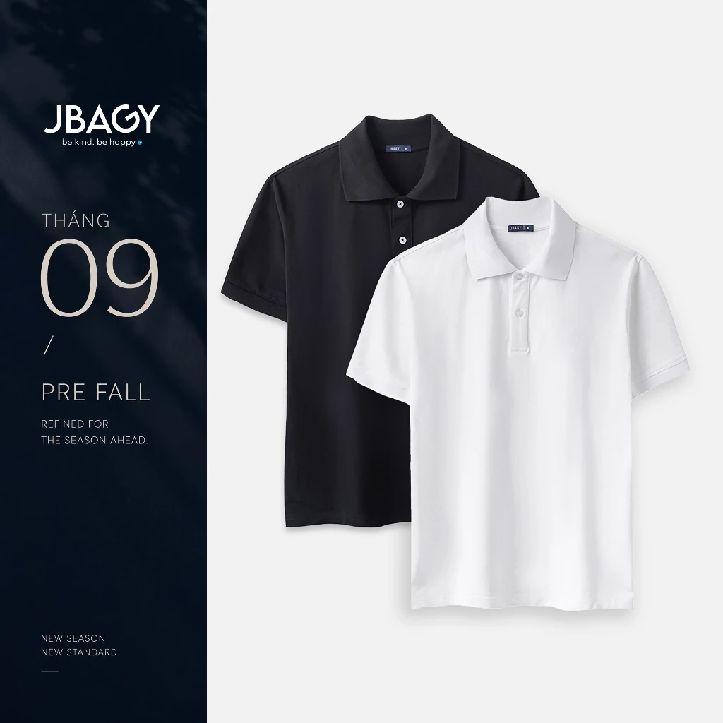 Áo polo nam JBAGY phong cách classic cao cấp vải cotton cao cấp form regular - JP001