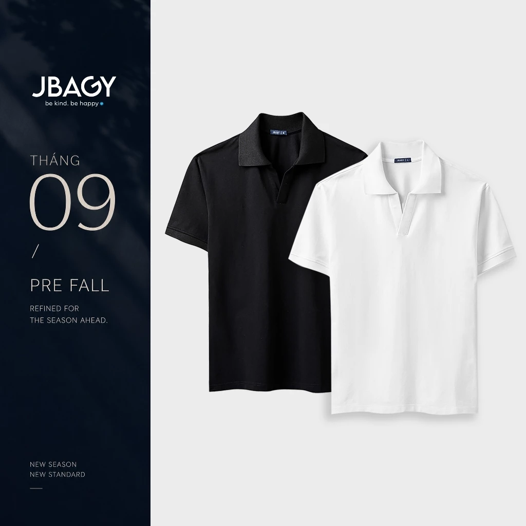 Áo polo nam VIGO cổ V tinh tế vải Cá Sấu Cotton Thương Hiệu JBAGY - JP0102 (D13K6)