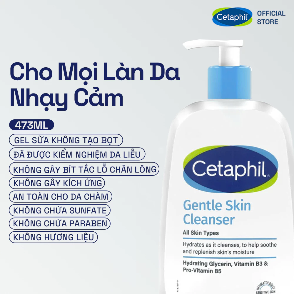 Sữa Rửa Mặt Cetaphil Oily Skin Cleanser Dịu Lành Cho Da Dầu Nhạy Cảm
