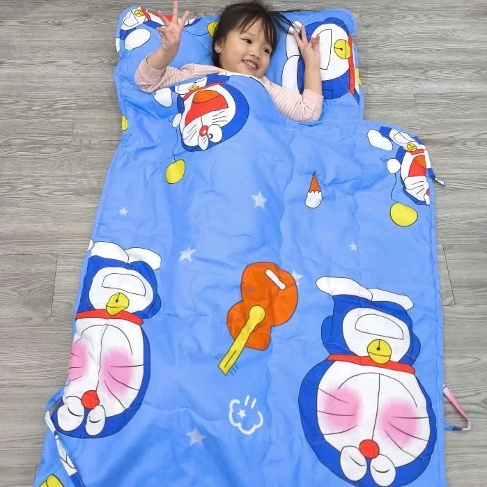 Túi Ngủ Cotton Poly mềm mát cho bé đi học ấm áp mềm mịn mùa đông