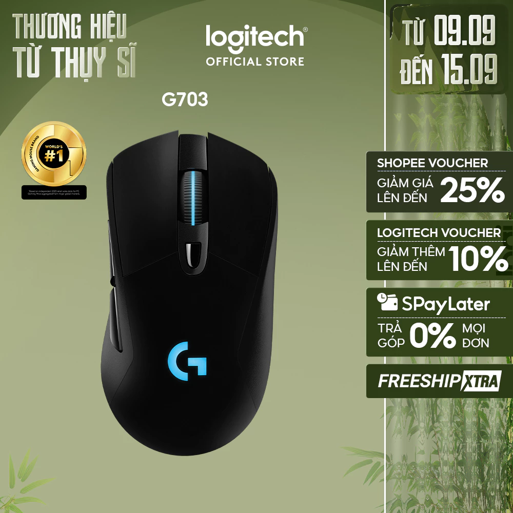 Chuột Gaming không dây LIGHTSPEED Logitech G G703 Hero
