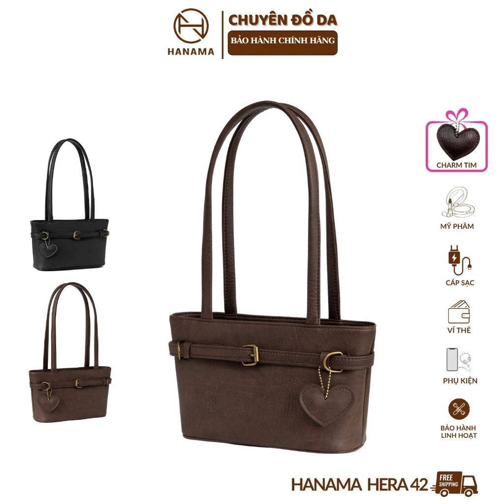 Thời trang túi đeo vai Hàn Quốc Hanama Hera 42 - trẻ trung cá tính Bag Da tặng…