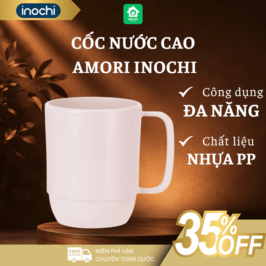 Cốc Uống Nước Có Quai Inochi Dung Tích Lớn, Kiểu Dáng Hiện Đại Phù Hợp Mọi Gia Đình - Nhà Bếp Thiên Hà