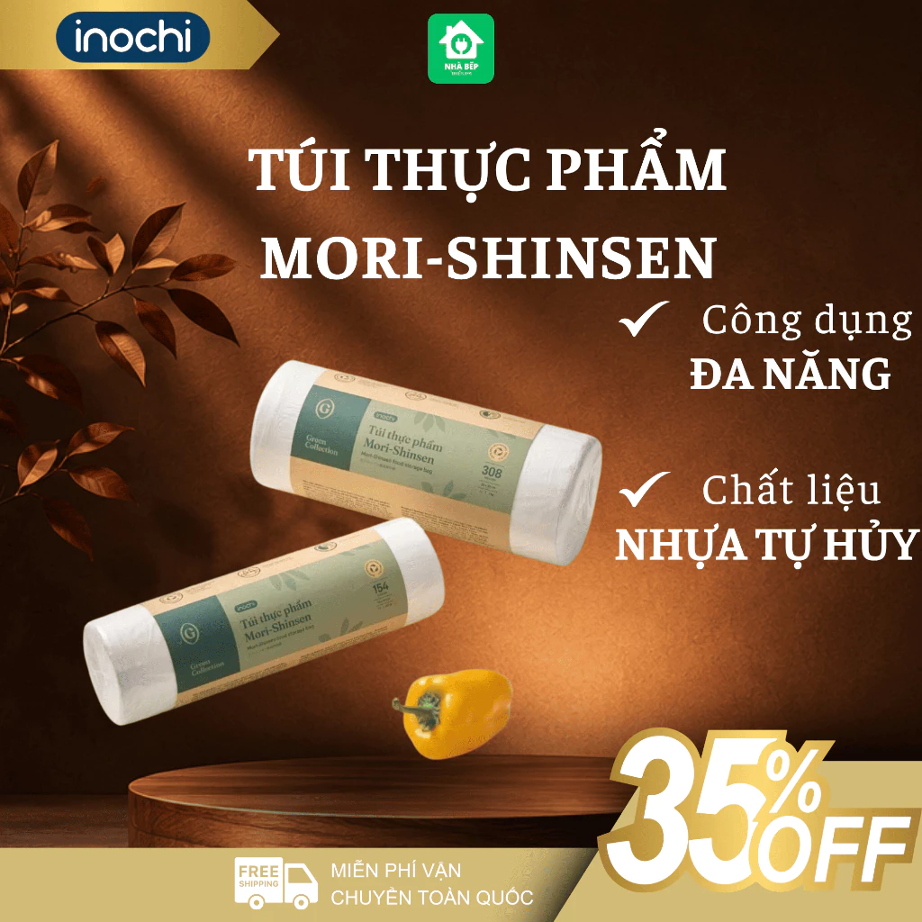 Túi Thực Phẩm Mori-Shinsen Inochi 20x30cm Thiết Kế Tiện Lợi Dùng Sinh Hoạt Hàng Ngày - Nhà Bếp Thiên Hà