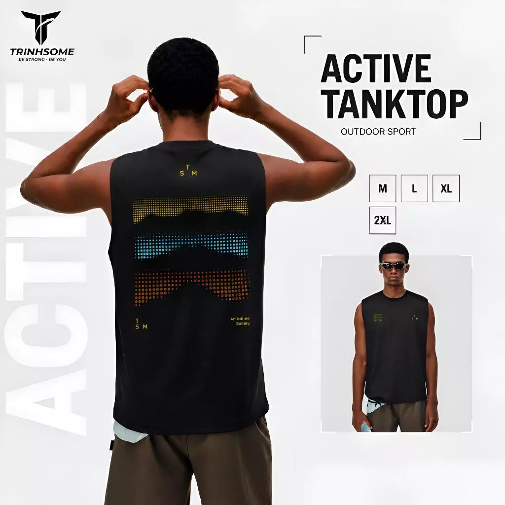 Áo Ba Lỗ Tanktop Thể Thao Và Ngoài Trời Nam Nữ Unisex Chất Liệu AIRSOFT Thoáng Mát In Hình Cá Tính. Mã: BL.F5