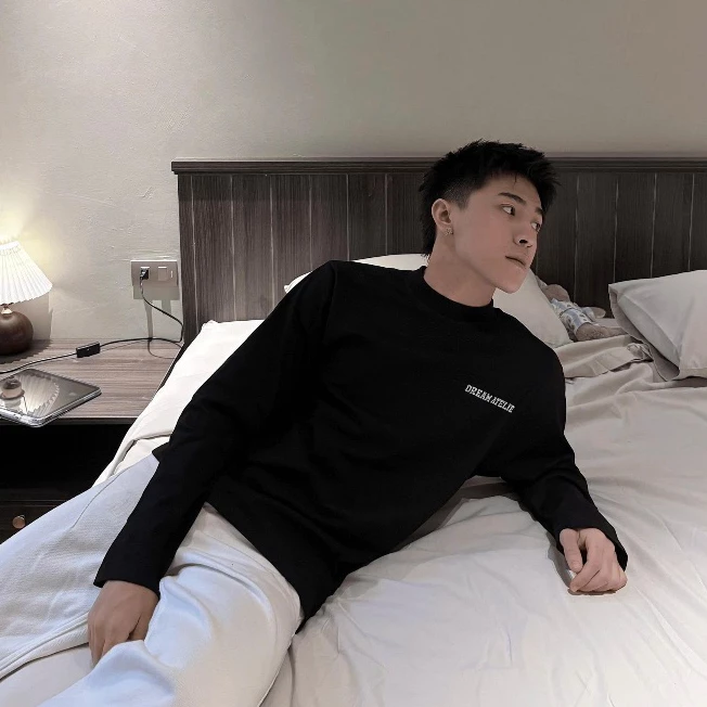 Áo Thun Dài Tay Dream Tears , Chất Liệu Cotton Định Lượng 250Gsm , Thoáng Mát , Sang Trọng , From Dáng Trẻ Trung LT7