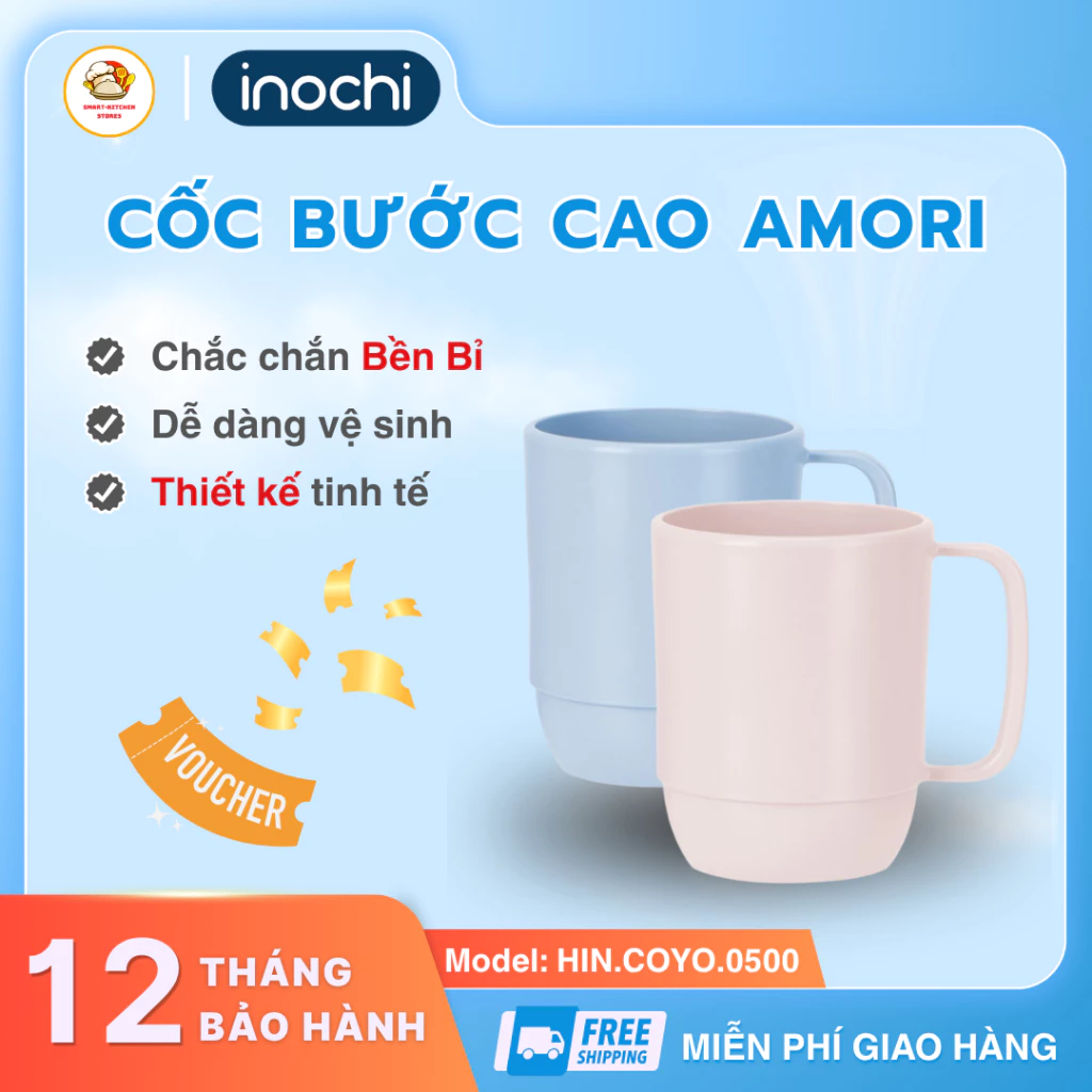 Cốc Nước Cao Amori Dung Tích Nhỏ Gọn Giúp Bé Tập Uống Nước Và Hình Thành Thói - Smart Kitchen Store