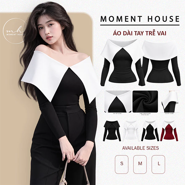 ÁO DÀI TAY TRỄ VAI, items đơn giản cân hết mọi outfix, size S M L ( PHIÊN BẢN TAY DÀI )