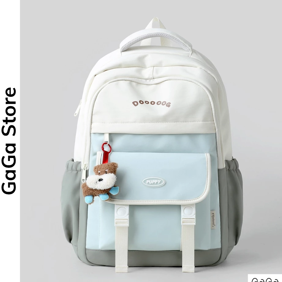 Balo Nữ Đi Học Nhiều Ngăn 2 Dây Nịt Puppy, Cặp Sách Đựng Laptop 15.6 Inch B995