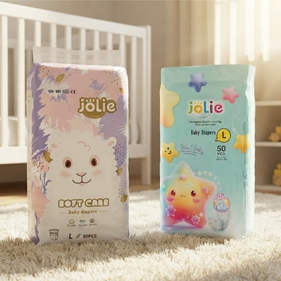 JOLIE Combo 2 bịch tã bỉm 100 miếng dán quần phiên bản nâng cấp, đủ size mềm…
