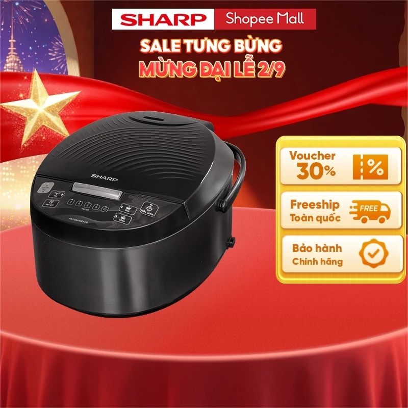 Nồi Cơm Điện Tử KS-COM152EV-DS Dung tích 1.5L, 4 Chức năng nấu, Lòng nồi 5 lớp