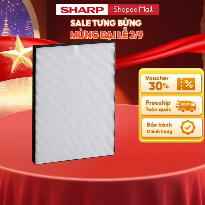 Bộ Lọc HEPA Sharp FZ-F50HFE Dành Cho Máy FP-G50E-W, FP-J40E-W, FP-GM50E-B, FP-JM40V-B - Hàng Chính Hãng
