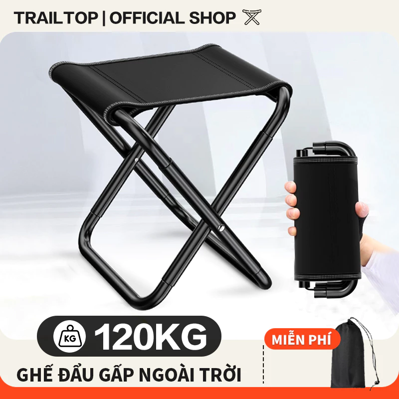 【COD】Trailtop Ghế Dã Ngoại Gấp Gọn Phù Hợp Du Lịch Dã Ngoại Cắm Trại Câu Cá Đợi Chờ Tàu Xe