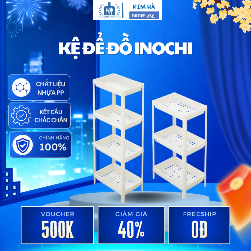 Kệ Để Đồ Đa Năng 3,4 Tầng Thiết Kế Gọn Gàng, Chịu Lực Tốt, Tiện Dụng Cho Gia Đình - Kim Hà Group Jsc