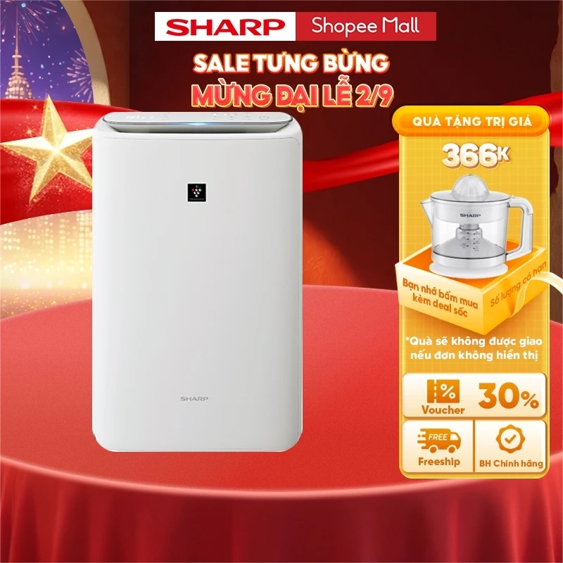Máy lọc khí và tạo ẩm Sharp KI-N50V-W - Hàng chính hãng bảo hành 12 tháng