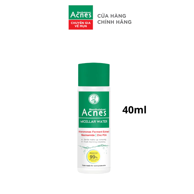 [QUÀ TẶNG KHÔNG BÁN] Nước tẩy trang minisize cho da mụn Acnes Micellar Water 40ml
