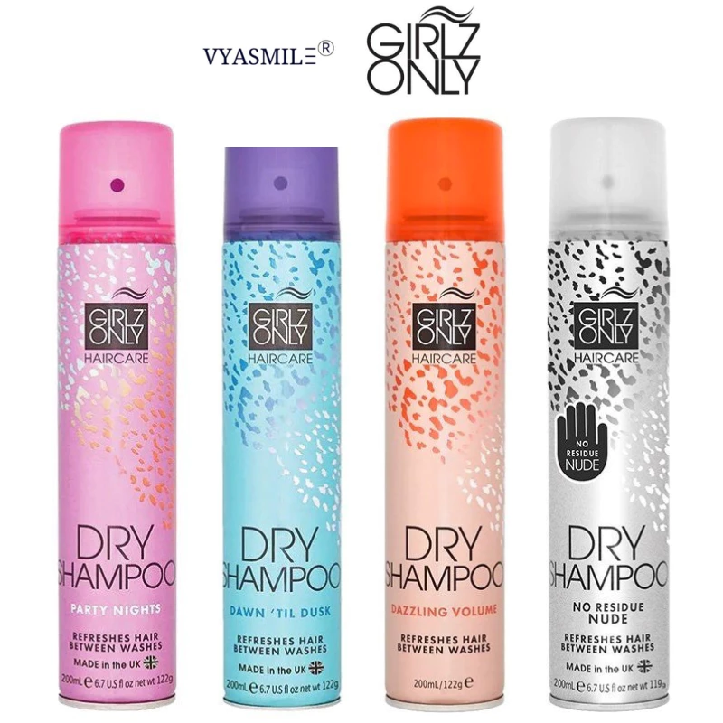 Dầu Gội Khô Dry Shampoo Girlz Only 200ml và 100ml giúp lưu hương dài lâu, phồng tóc gấp đôi chỉ sau 10s