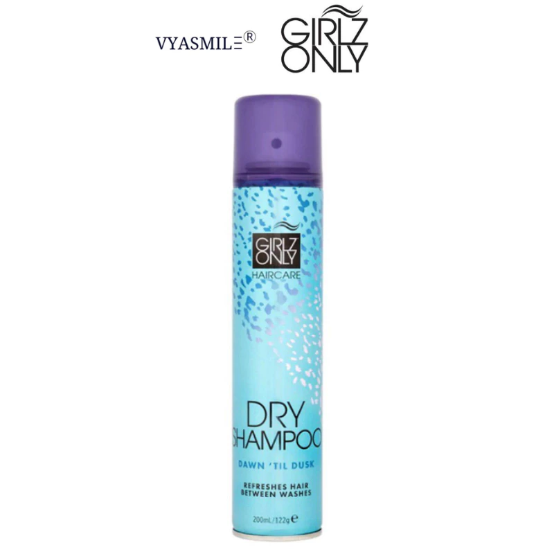 Dầu Gội Khô Dry Shampoo Girlz Only Dawn 'Til Dusk 200ml, tươi mát dễ chịu mùi hương thanh mát