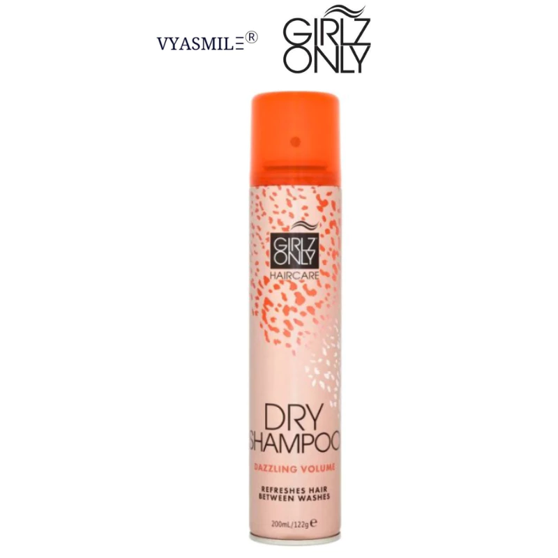 Dầu Gội Khô Dry Shampoo Girlz Only Dazzling Volume 200ml, phồng tóc gấp đôi mùi hương kẹo ngọt