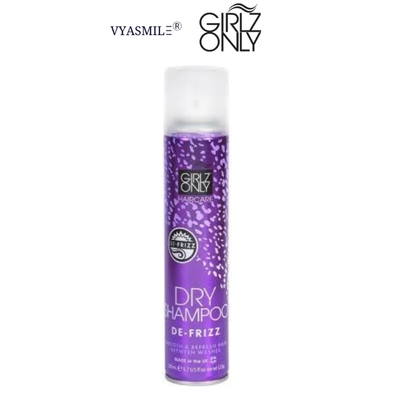 Dầu Gội Khô Dry Shampoo Girlz Only For De-Frizz 200ml (Tím) mùi hương nho