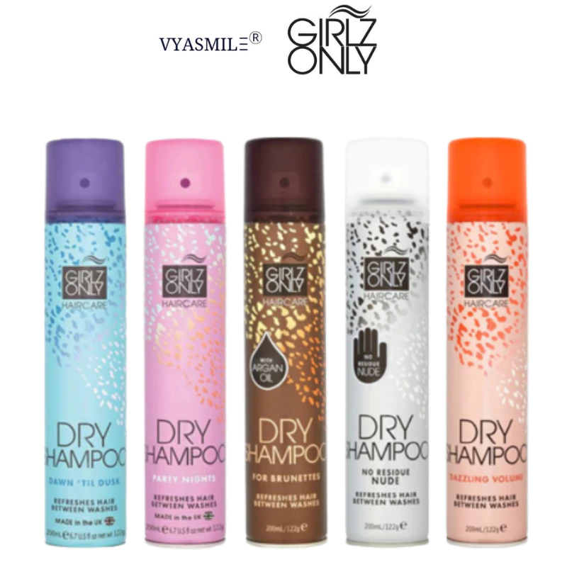 Combo 2 Dầu Gội Khô Dry Shampoo Girlz Only 200ml x 2, lưu hương dài lâu, phồng tóc gấp đôi chỉ sau 10s