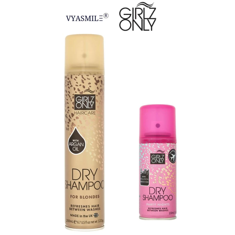 Combo Dầu gội khô dry Shampoo Girlz Only Size Lớn 200ml + Travel Size 100ml