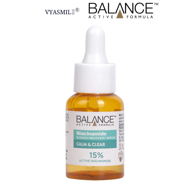 Serum mờ thâm và kiềm dầu Balance Active Formula Niacinamide 15% Blemish Recovery 30ml