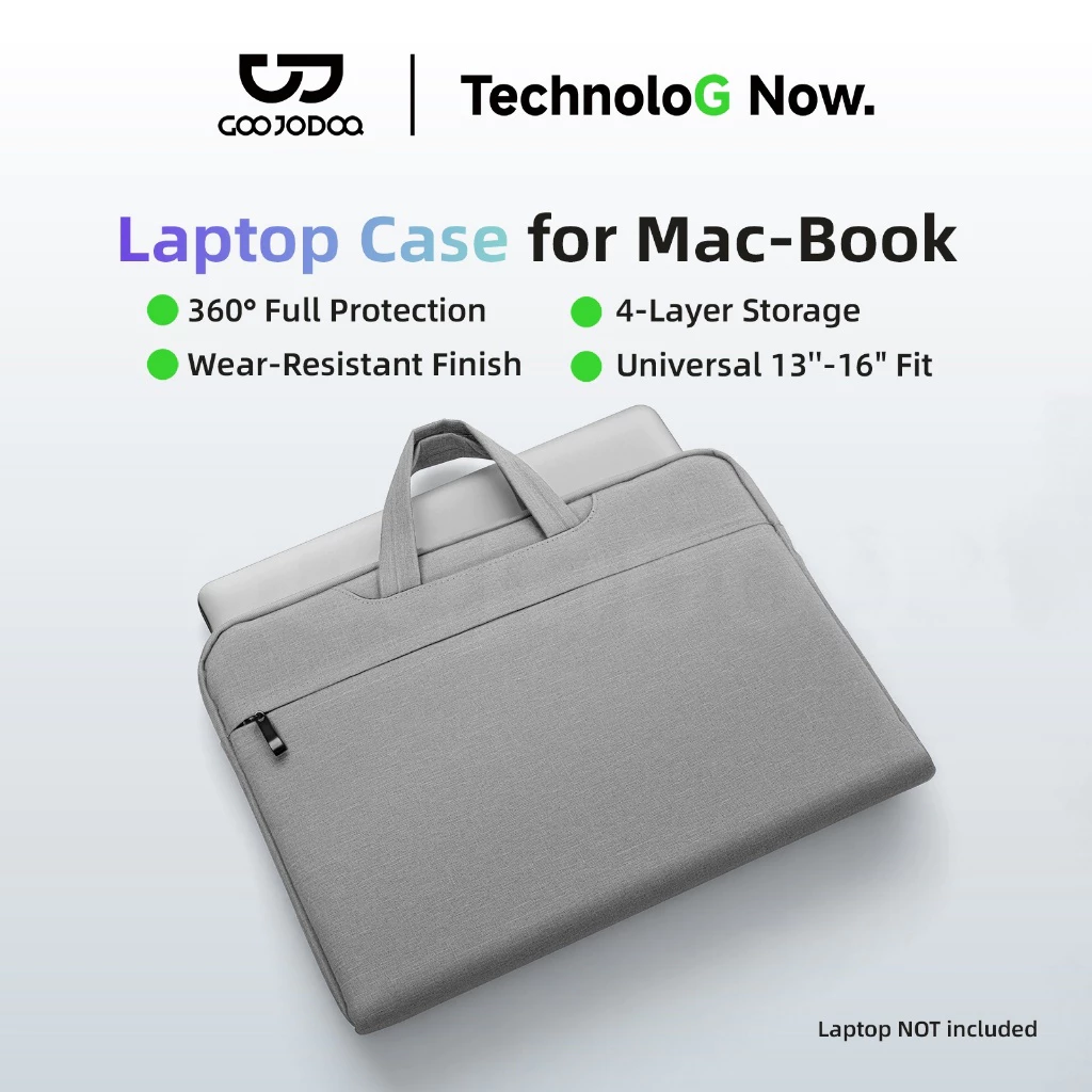 Túi Đựng Laptop GOOJODOQ 4 Ngăn Chống Sốc EPE, Vải Oxford Cao Cấp, Chống Trầy, Thiết Kế Mỏng Nhẹ