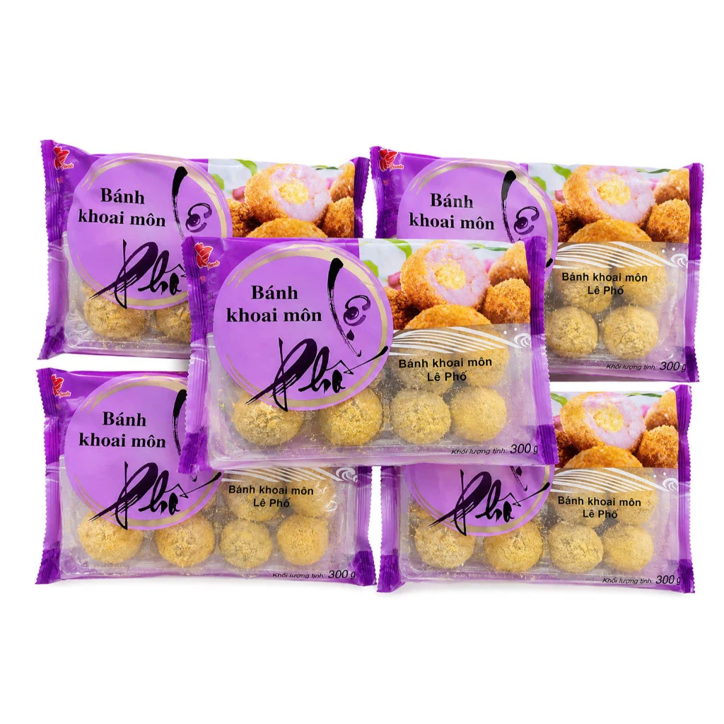 Bánh Khoai Môn Lệ Phố - túi 12 cái 300g.khoai lang lệ phố thơm ngon khó cưỡng
