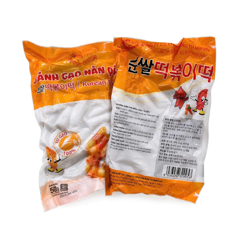 Bánh Gạo Truyền Thống tokbuki Hàn Quốc gói 500g