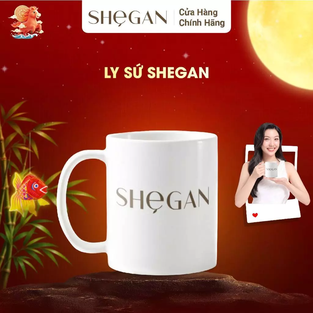 Một Hộp Ly Sứ Cao Cấp SHeGAN 330ml - Dùng Để Uống Nước, Cà Phê, Đựng Được Nước Nóng Và Lạnh