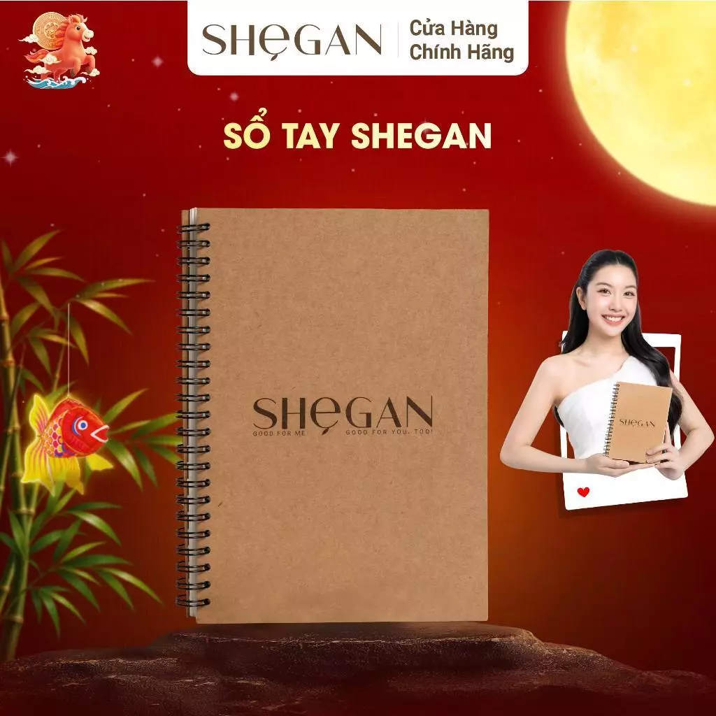 Sổ Tay Cao Cấp Ghi Chép A5 Lò Xo SHeGAN
